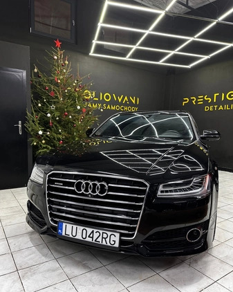 Audi A8 cena 124900 przebieg: 155000, rok produkcji 2015 z Lublin małe 326